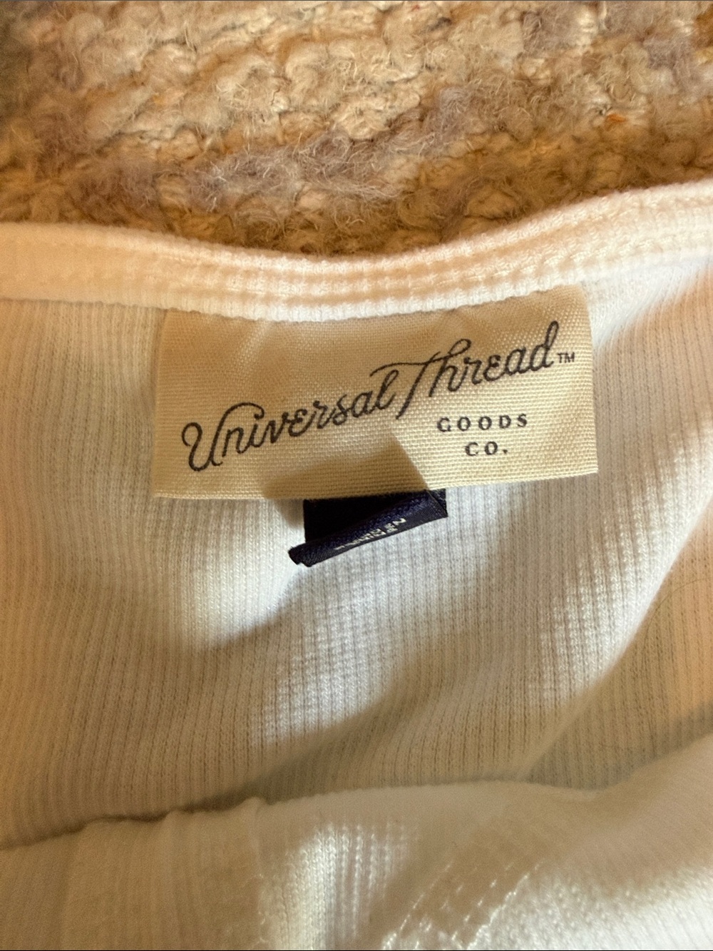 Universal Thread White Ribbed Bust-Seam Cami - Picture 8 of 12
